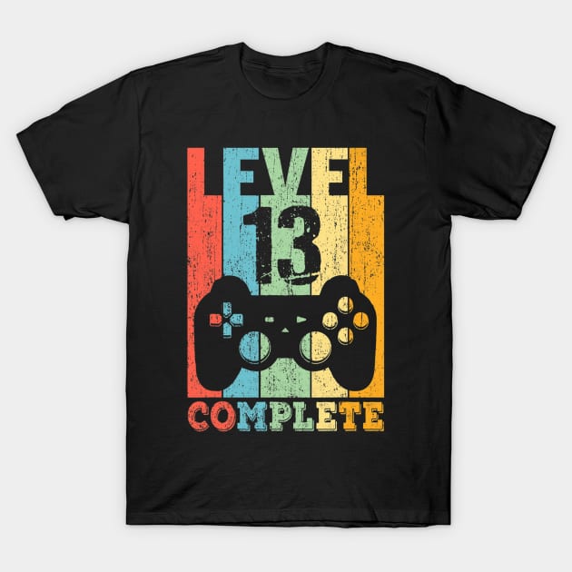 13Th Birthday Boys Girls 13 Years Bday Funny Gift Level 13 T-Shirt by HaroldKeller